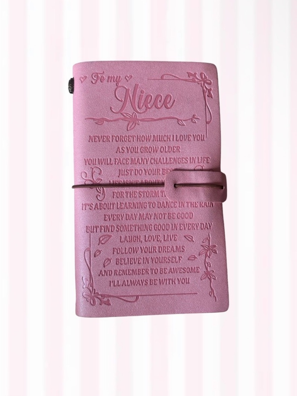 Pink "To My Niece" Embossed Journal